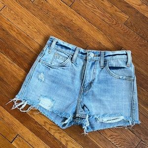 LEVI’S ORANGE TAB HIGH RISE SKINNY SHORTS SZ 24